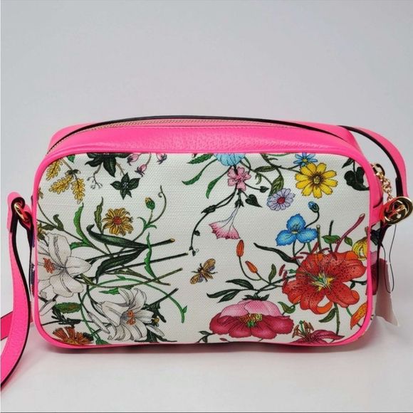Gucci cross body small Flora 10X 2.5 X7 GUC - Picture 2 of 8
